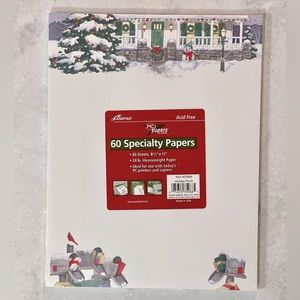 NWT Ampad 60 Sheet Holiday Porch Christmas Specialty Paper